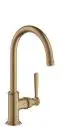 AXOR-HG-AXOR-Montreux-Einhebel-Waschtischmischer-210-mit-Hebelgriff-und-Ablaufgarnitur-Brushed-Bronze-16518140 gallery number 1